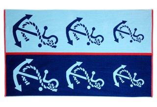 Large Anchor Beach Towel