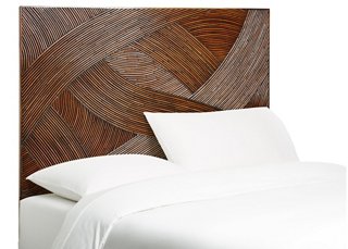 Swirl Rattan Headboard