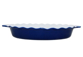 Large Oval Baker, Azure