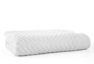 Zigzag Bath Sheet, White