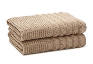 S/2 Bouclé Rib Hand Towels, Linen