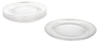 Set of 4 Fire & Ice Dessert Plates