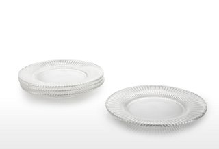 Set of 4 Fire & Ice Salad Plates