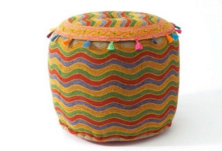 Waves Pouf, Multi