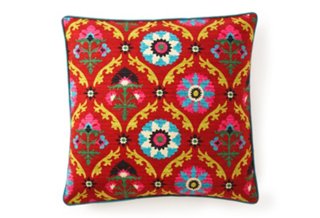 Frida 20″ x 20″ Pillow, Red