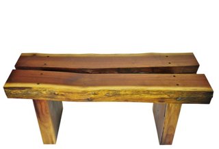 Split Walnut Bench