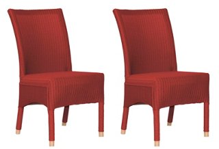 Cranberry Lucida Side Chair, Pair