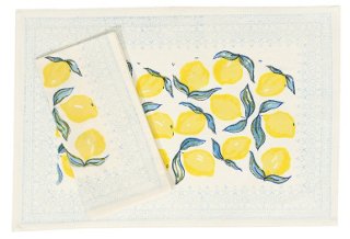 S/4 Lemons Place Mats, Multi