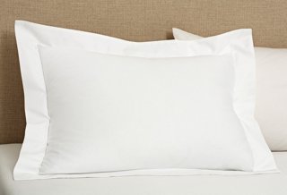 400 Thread Count King Sham, White