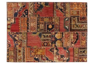 6′x8′ Mete Rug, Red
