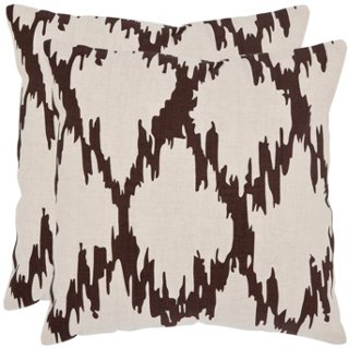 Set of 2 Syrie 18×18 Pillows, White